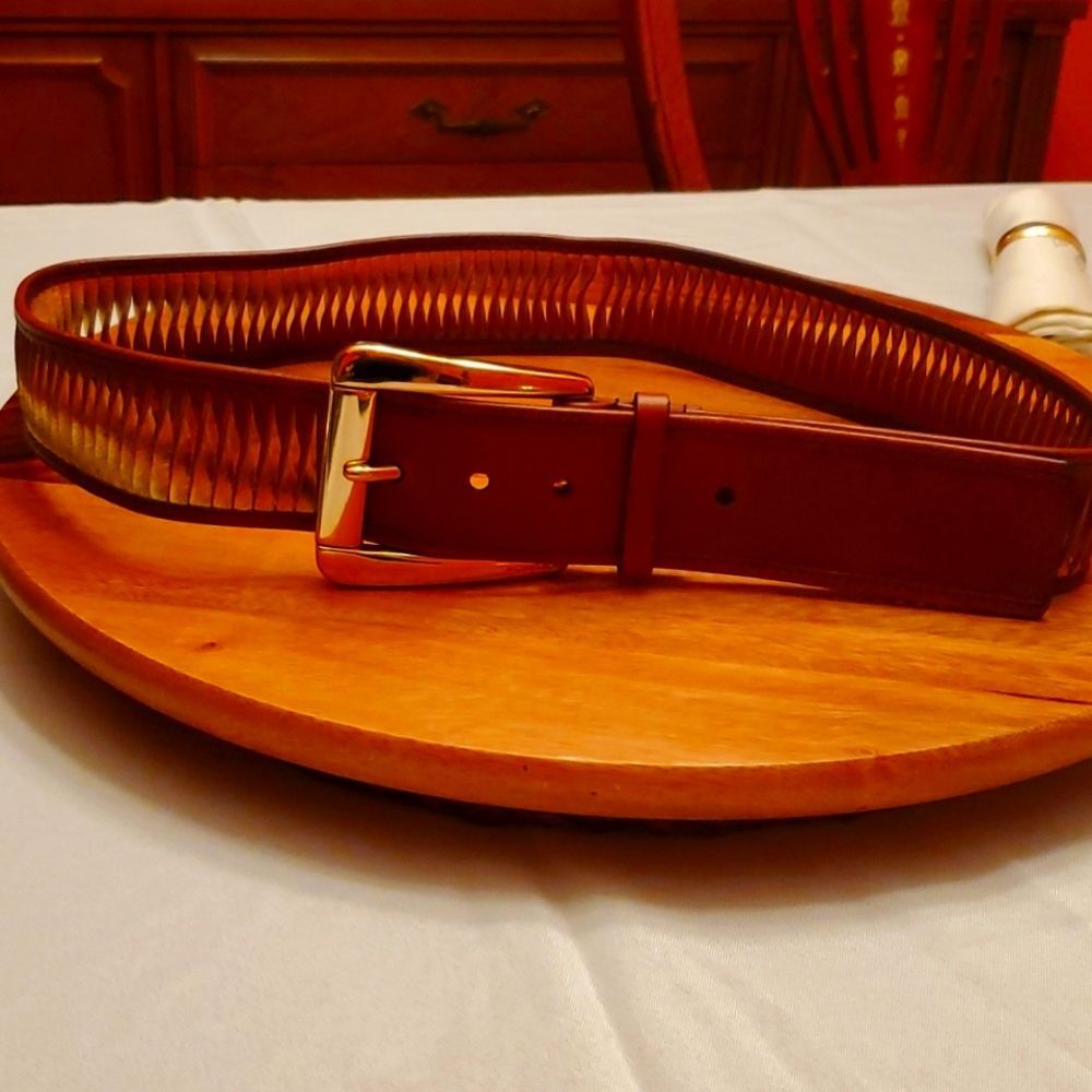 Michael Kors BROWN/GOLD BELT